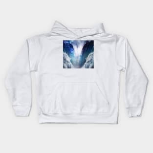 Waterfalls through the Stars Kids Hoodie